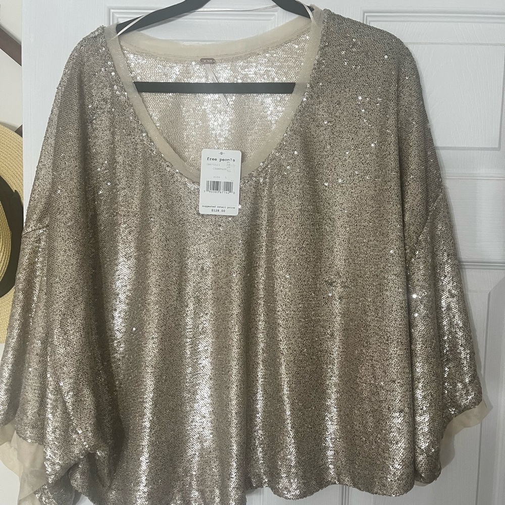 Free People Sequin Too NWT